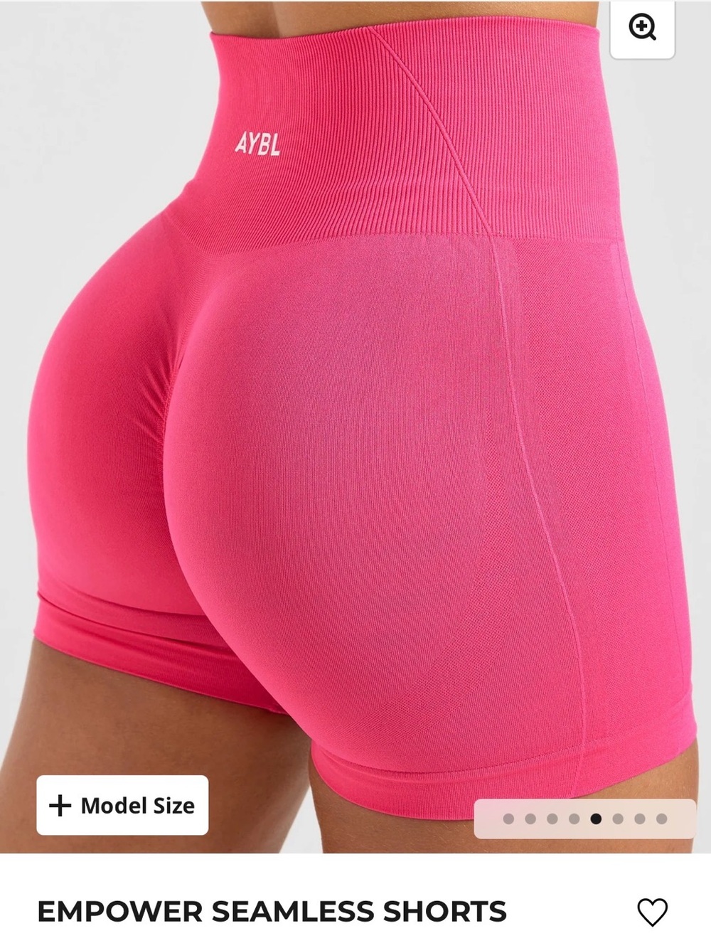 AYBL Pink High-Waist Women’s Performance Shorts